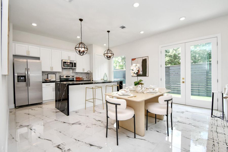 Furnished interior view inside a new home in , Houston (Image 14). Furnished interior view inside a new home in , Houston (Image 14).