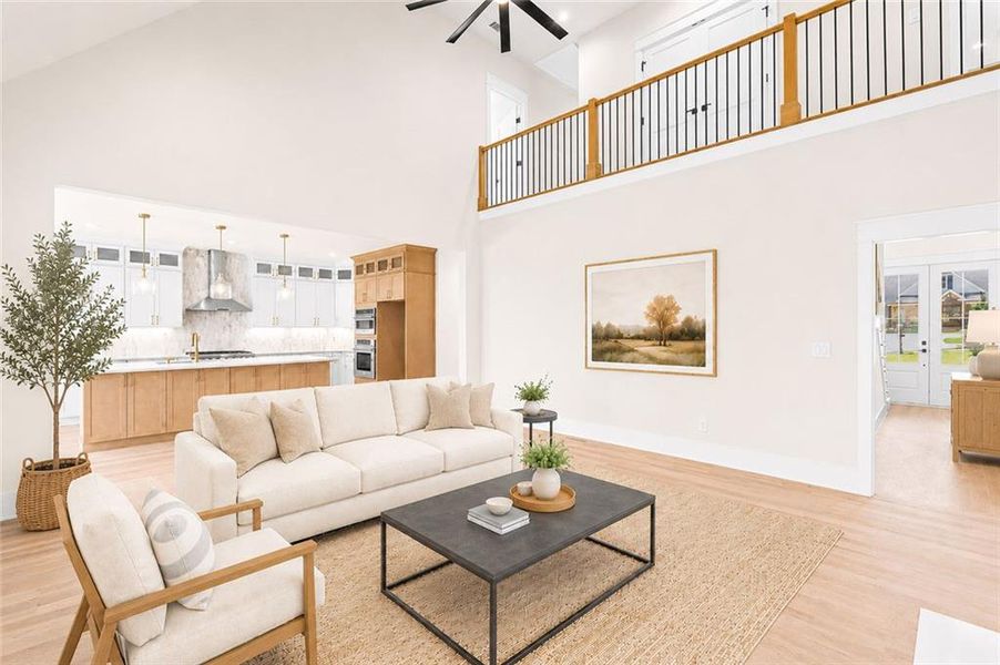 Furnished interior view inside a new home in , Dawsonville (Image 38).