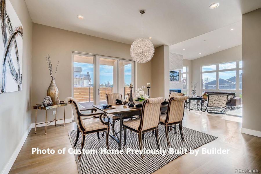 Dining Room Photo Showcasing Example of Builder's Craftsmanship