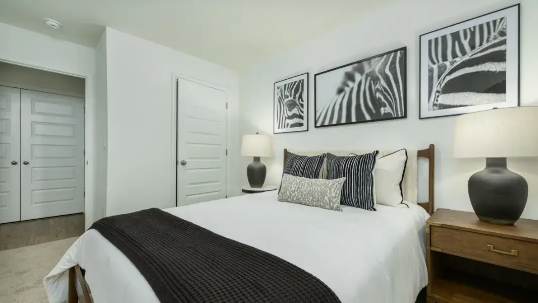 Furnished interior view inside a new home in Towns at Monroe, Atlanta (Image 24).