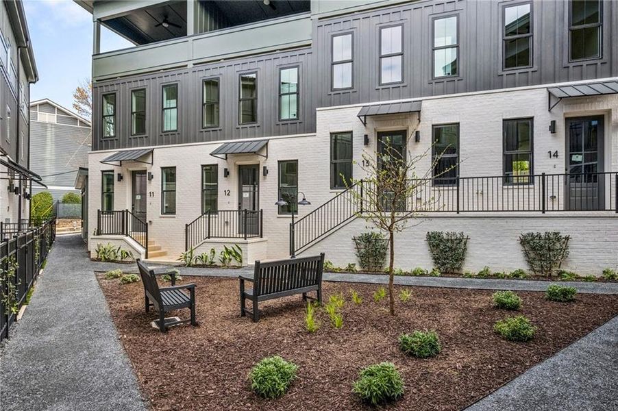 Exterior details and patio area of a home in , Atlanta (Image 2).