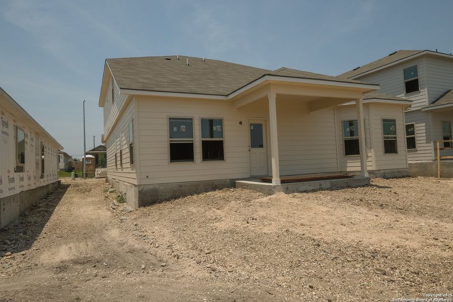 Front exterior of a new home in Paloma Park, Converse, TX, highlighting curb appeal (Image 12). Front exterior of a new home in Paloma Park, Converse, TX, highlighting curb appeal (Image 12).