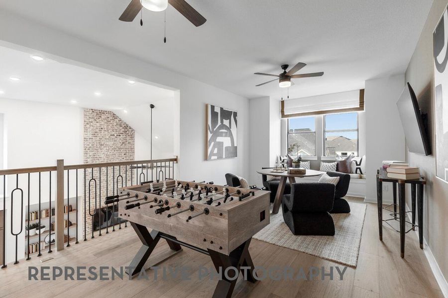 Furnished interior view inside a new home in Parkside On The River, Georgetown (Image 7).