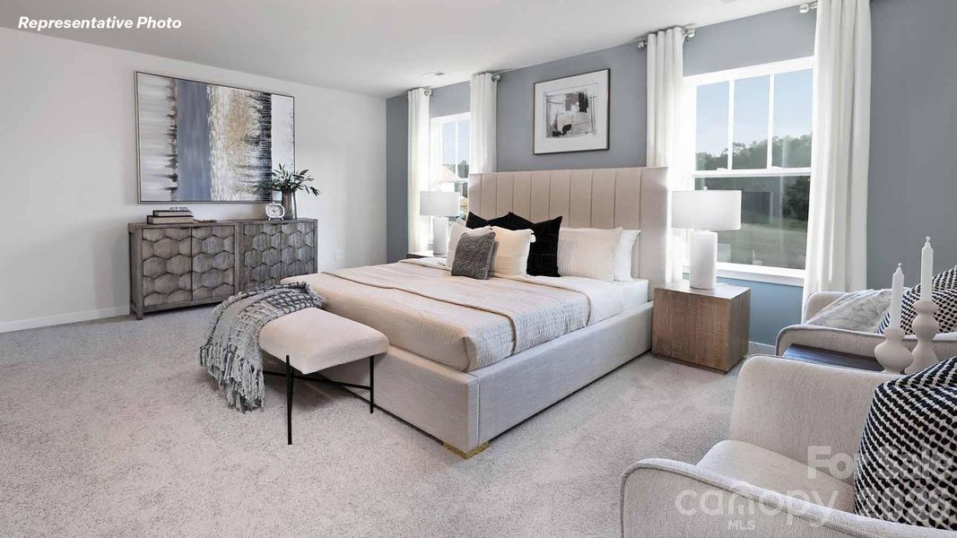 Furnished interior view inside a new home in Brinkley Ridge, Kings Mountain (Image 16).