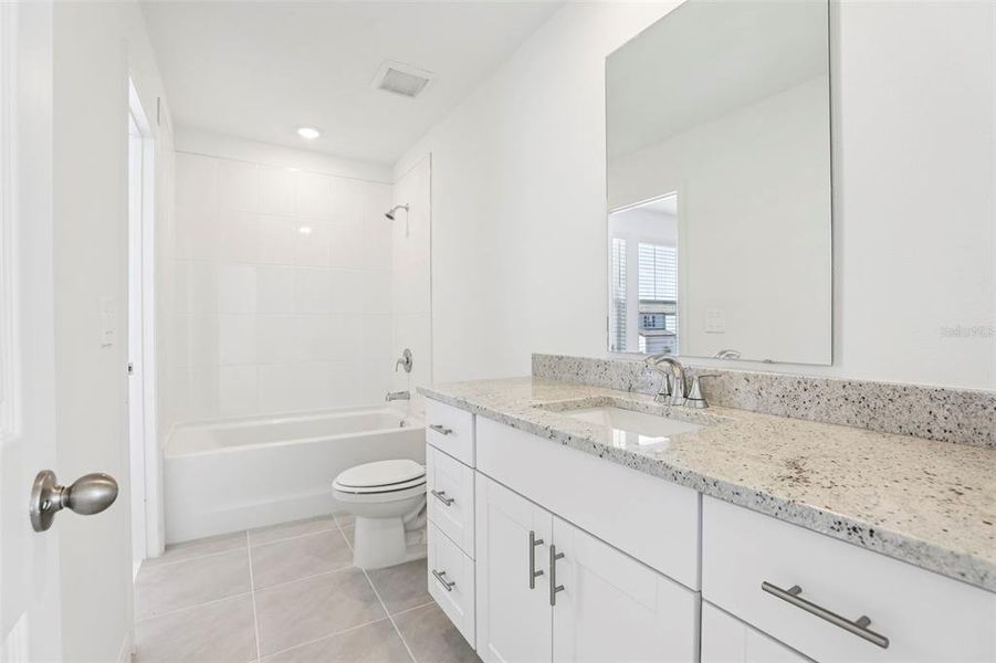 Furnished interior view inside a new home in The Meadow at Crossprairie Townes, St. Cloud (Image 17).