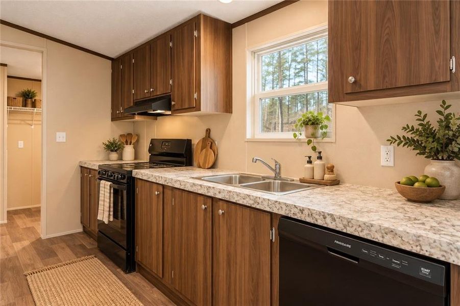 Furnished interior view inside a new home in , Ellijay (Image 17).