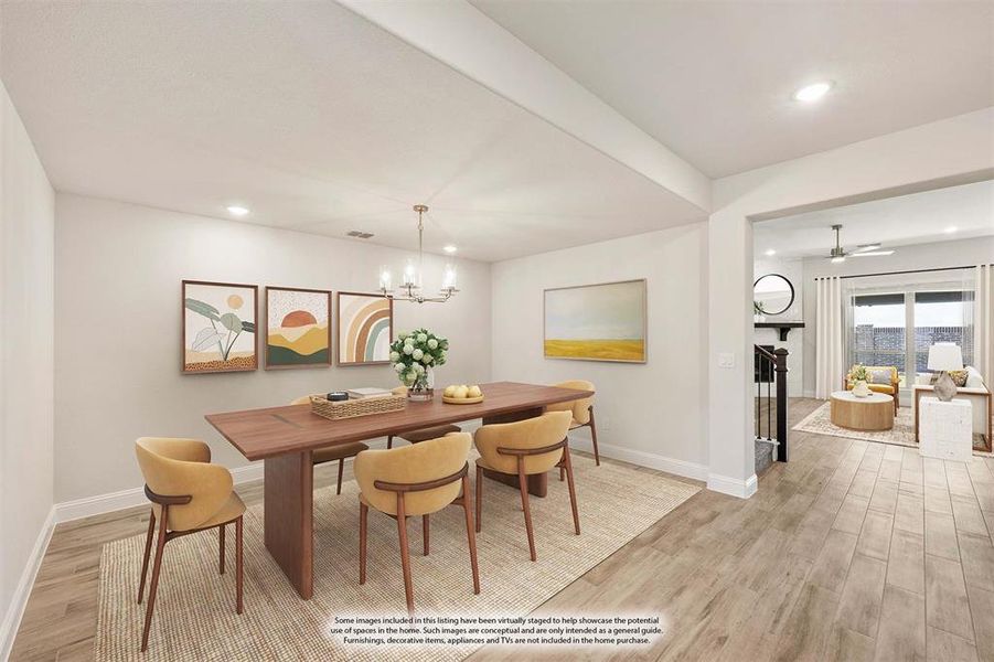 Furnished interior view inside a new home in Sonoma Verde, McLendon-Chisholm (Image 8).