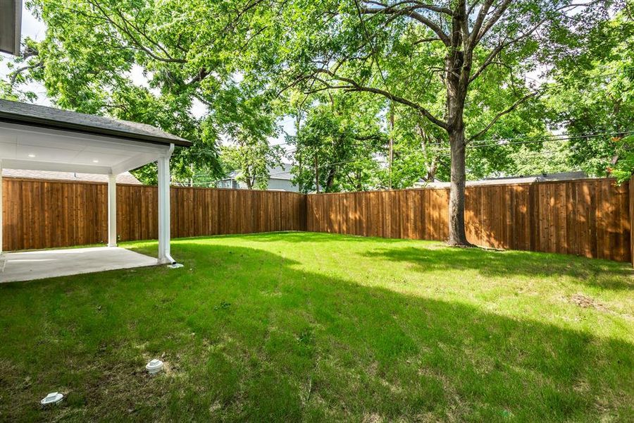 View of yard featuring a patio