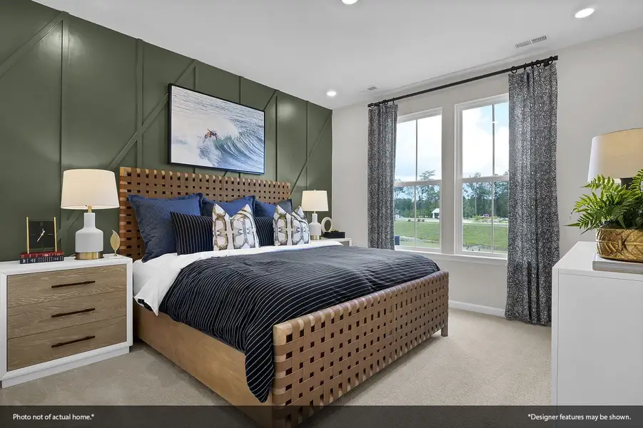 Furnished interior view inside a new home in Grand Park, Leland (Image 12). Furnished interior view inside a new home in Grand Park, Leland (Image 12).