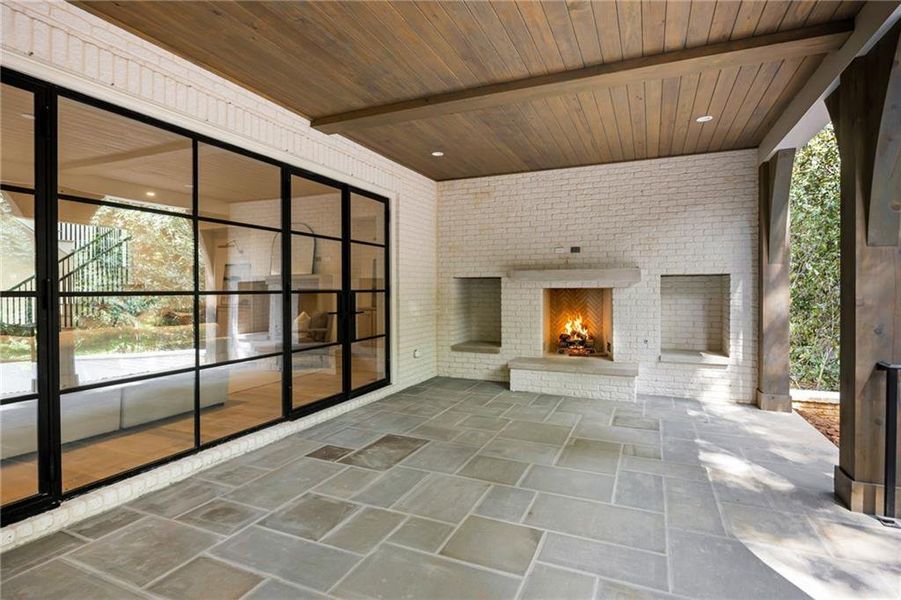 Exterior details and patio area of a home in , Atlanta (Image 3).
