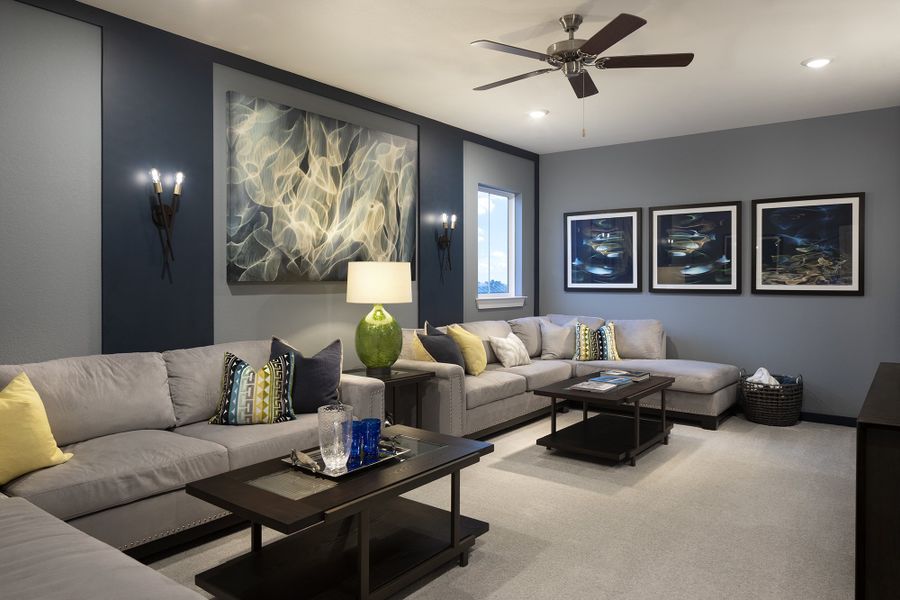 Furnished interior view inside a new home in University Heights, Round Rock (Image 8). Furnished interior view inside a new home in University Heights, Round Rock (Image 8).