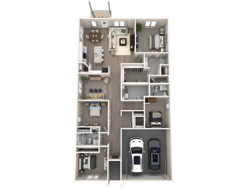 2D floor plan layout for the The Henderson by Meritage Homes in Westmoor, Sherman, TX (Image 4). 2D floor plan layout for the The Henderson by Meritage Homes in Westmoor, Sherman, TX (Image 4).