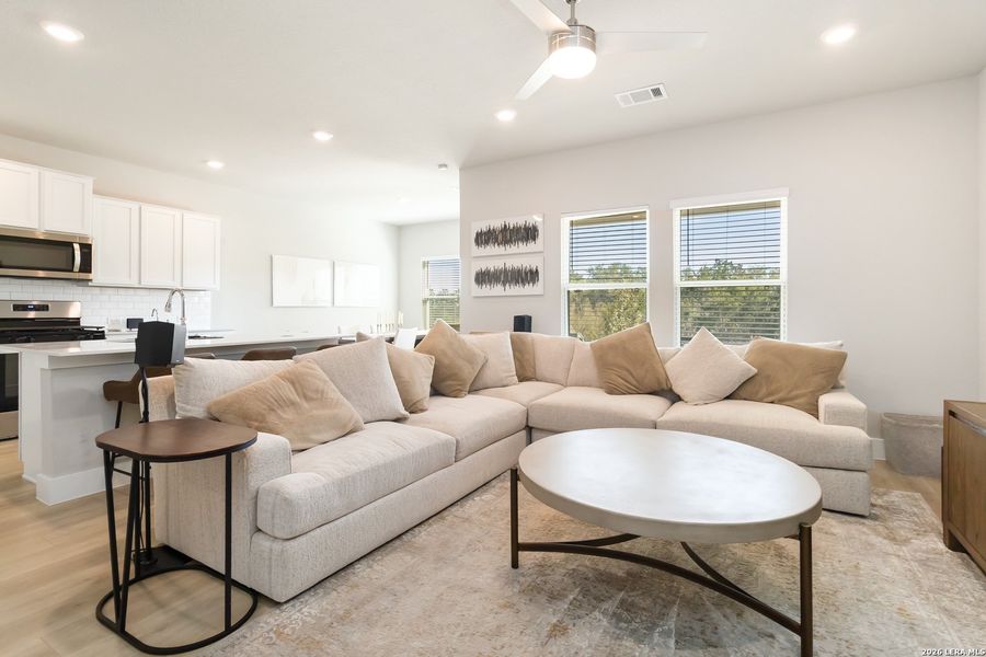 Furnished interior view inside a new home in Brookstone Creek, San Antonio (Image 12). Furnished interior view inside a new home in Brookstone Creek, San Antonio (Image 12).
