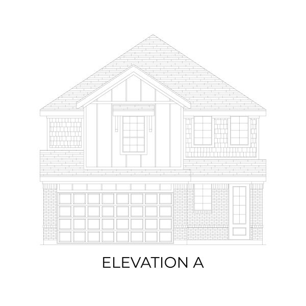 Representative rendering of the exterior for the Harrison F by First Texas Homes (Image 3).