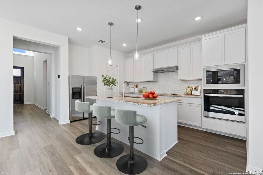 Furnished interior view inside a new home in Megan's Landing, Castroville (Image 3). Furnished interior view inside a new home in Megan's Landing, Castroville (Image 3).