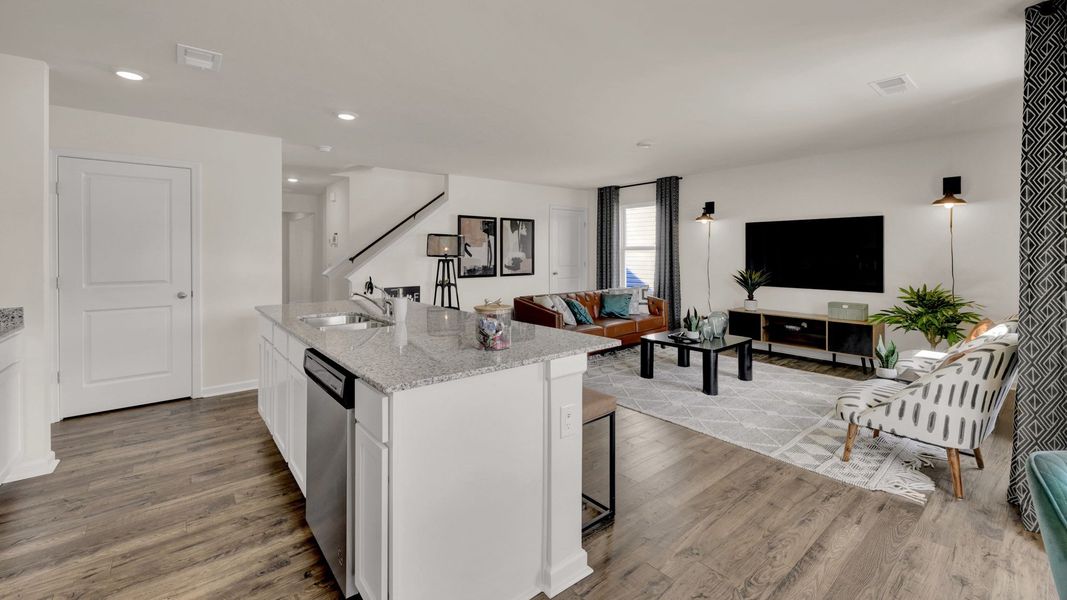 Furnished interior view inside a new home in Fox Hollow, Dalton (Image 10).