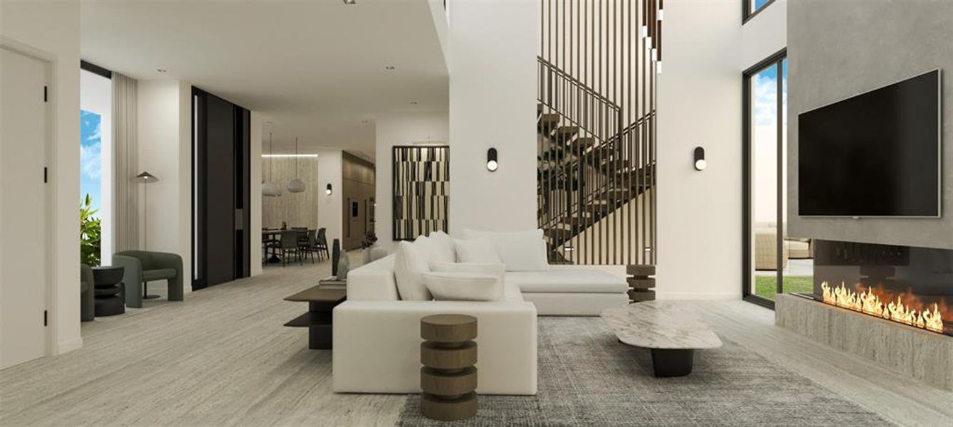 Furnished interior view inside a new home in , Heath (Image 16). Furnished interior view inside a new home in , Heath (Image 16).