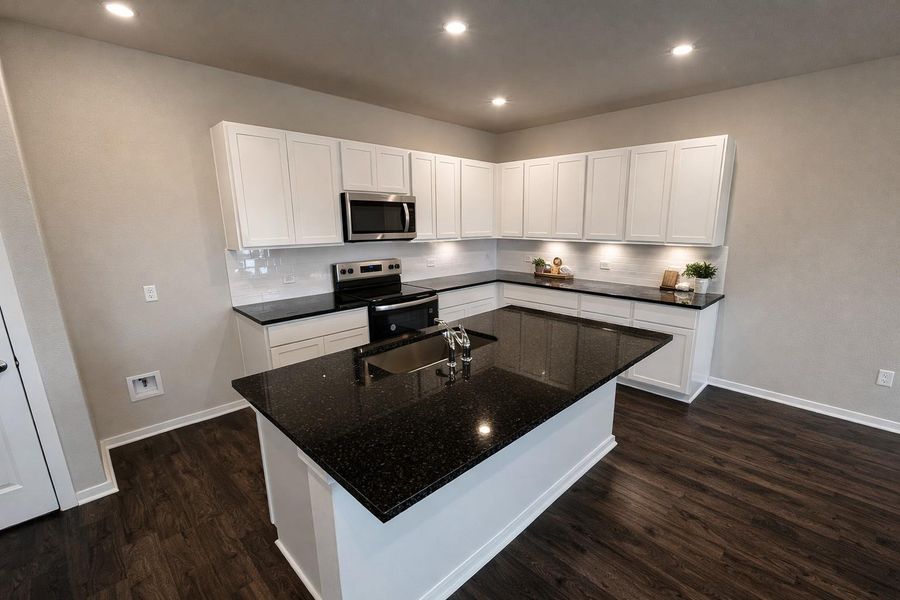 Center Island in Kitchen