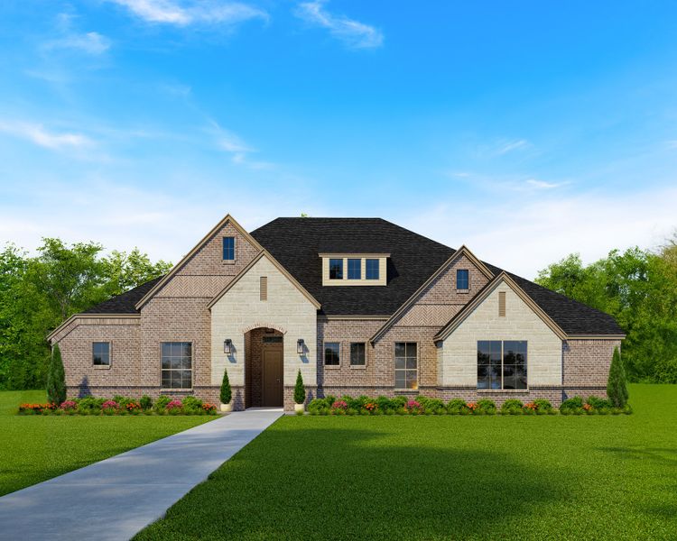 Representative exterior photo of a completed home built from the Connor by Our Country Homes in Highland Oaks, Boyd, TX (Image 5). Representative exterior photo of a completed home built from the Connor by Our Country Homes in Highland Oaks, Boyd, TX (Image 5).