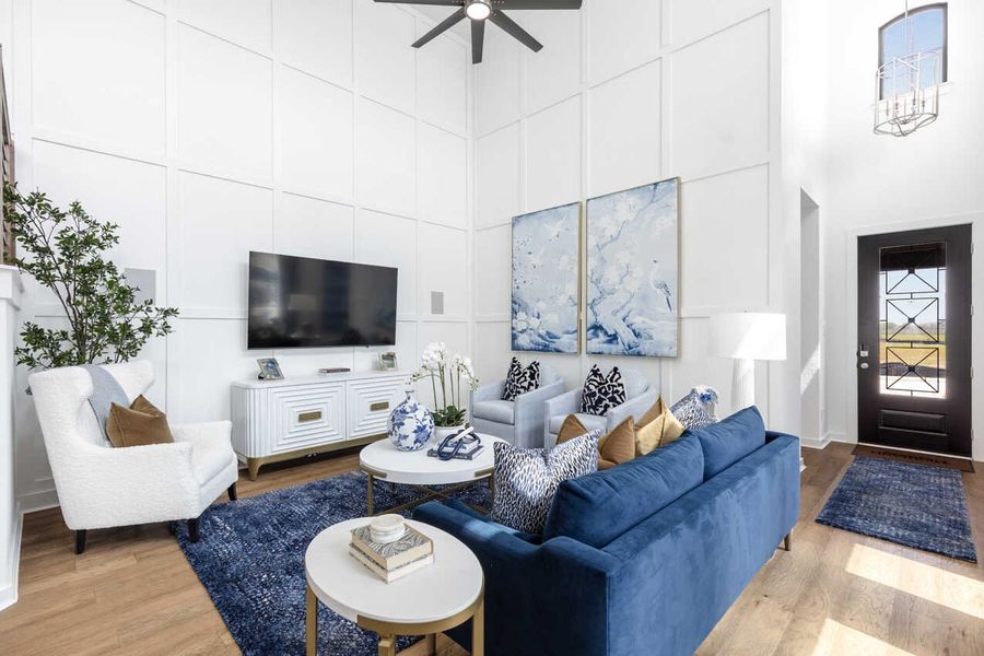 Representative Family Room - some options shown Representative Family Room - some options shown