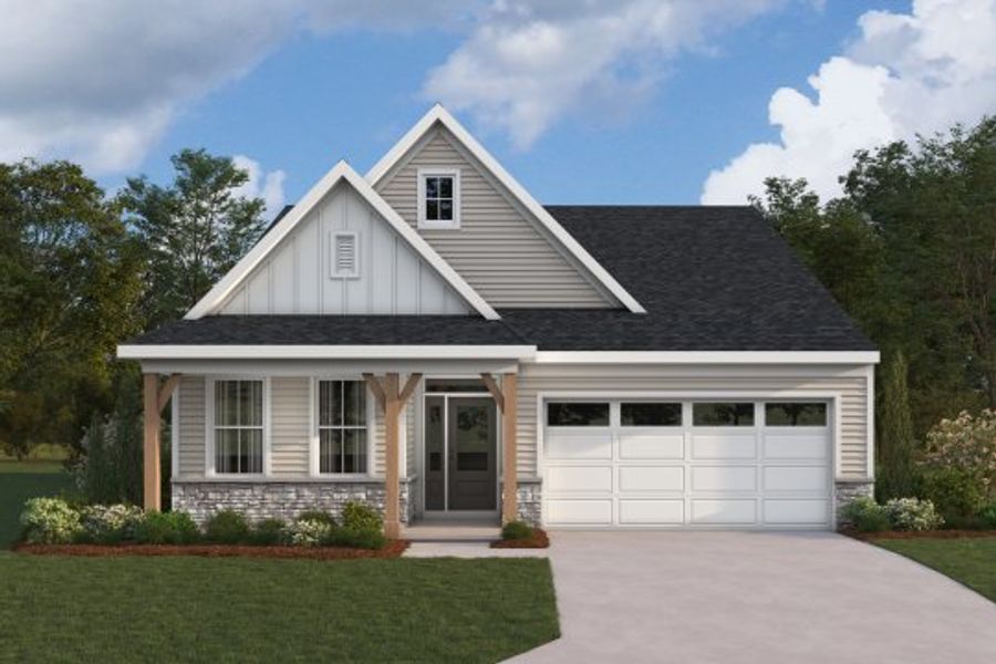 Representative exterior photo of a completed home built from the Camden by Fischer Homes in Easton Park, Dallas, GA (Image 7).