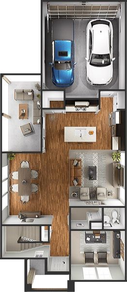 2D floor plan layout for the Sorrel by Tri Pointe Homes in Painted Tree, McKinney, TX (Image 6).
