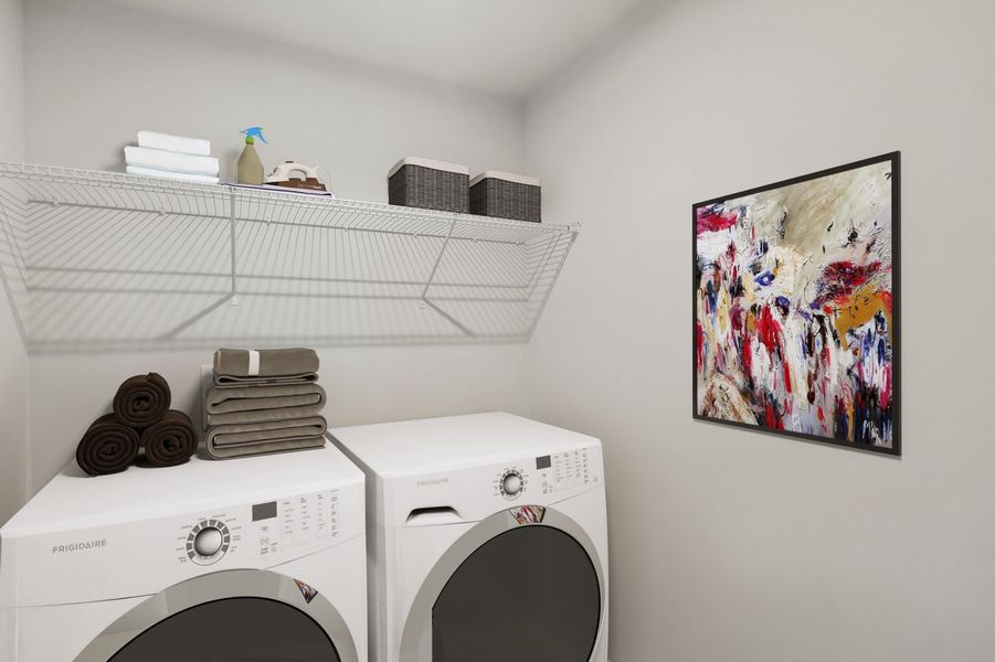 Representative furnished interior of a home built from the The Shiloh II by Stanley Martin Homes in Clairmont, Charlotte (Image 13).