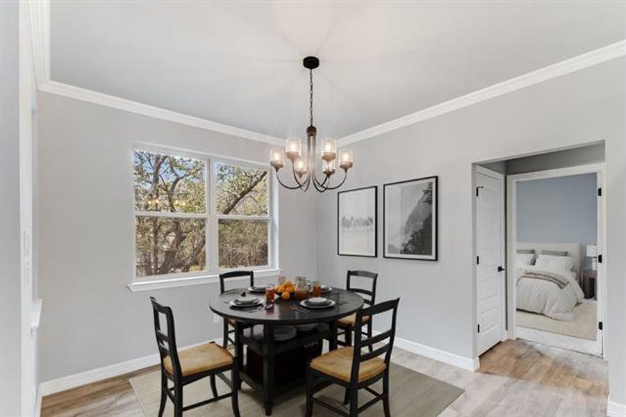 Furnished interior view inside a new home in , Marble Falls (Image 9). Furnished interior view inside a new home in , Marble Falls (Image 9).
