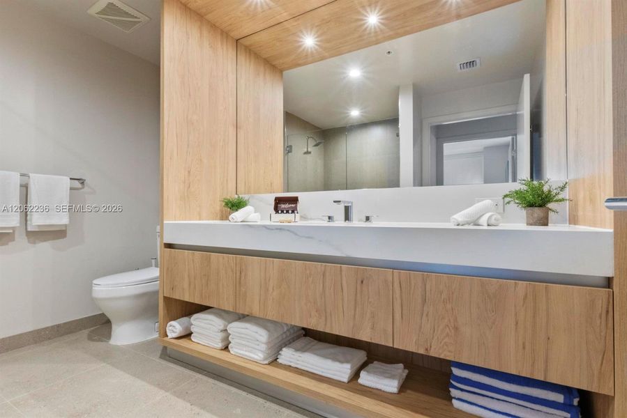 Furnished interior view inside a new home in , Miami (Image 4).
