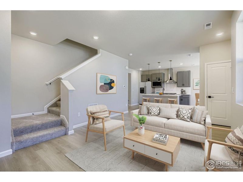 Furnished interior view inside a new home in Waterfield, Fort Collins (Image 12).