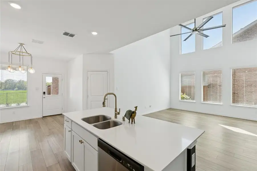 Furnished interior view inside a new home in Wildflower Ranch: Lonestar Collection, Fort Worth (Image 10). Furnished interior view inside a new home in Wildflower Ranch: Lonestar Collection, Fort Worth (Image 10).