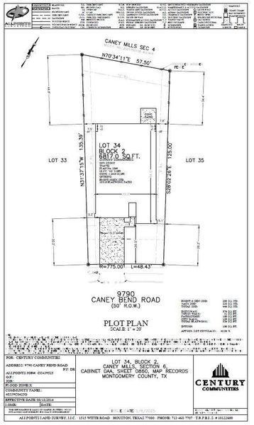 2D floor plan layout of this home in Caney Mills, Conroe, TX (Image 3).