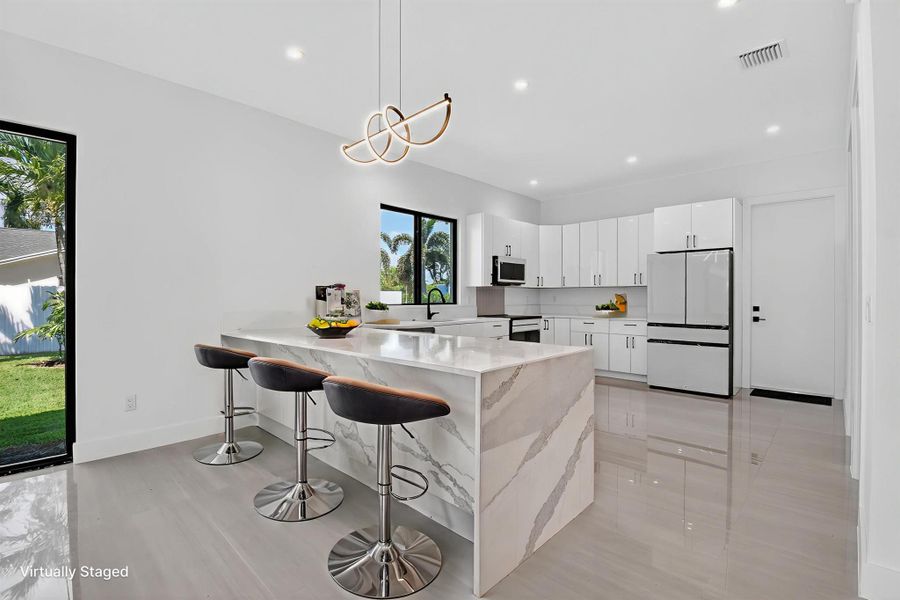 Furnished interior view inside a new home in , Palm Springs (Image 15).