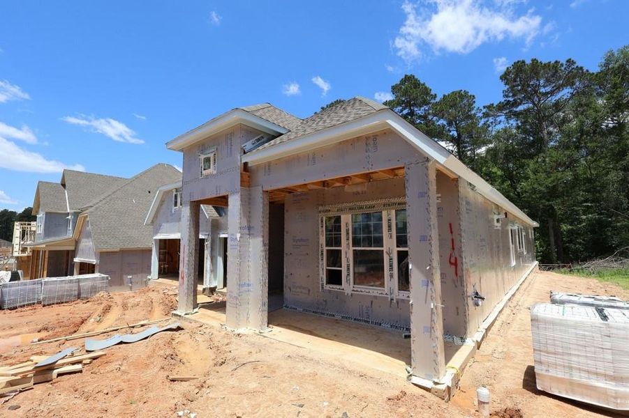 In-progress construction of a new home in The Woodlands Hills - Summit Collection, Willis, TX (Image 34). In-progress construction of a new home in The Woodlands Hills - Summit Collection, Willis, TX (Image 34).