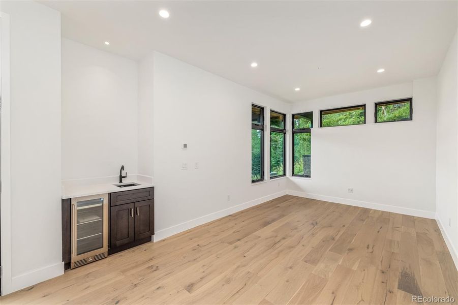 This space could be made into a 4th bedroom.