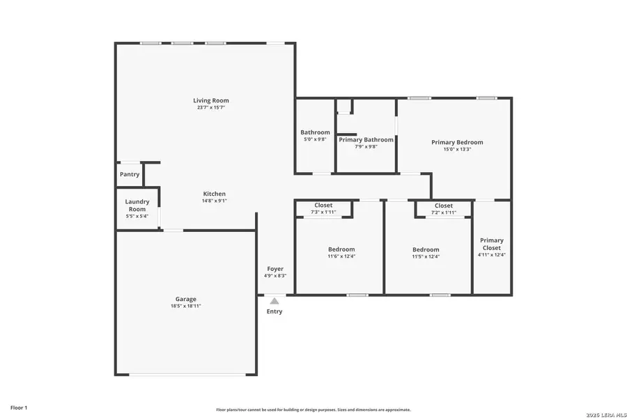 2D floor plan layout of this home in , San Antonio, TX (Image 4).