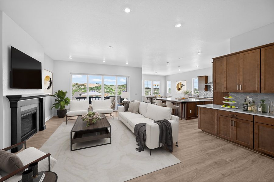 Furnished interior view inside a new home in Macanta, Castle Rock (Image 5).