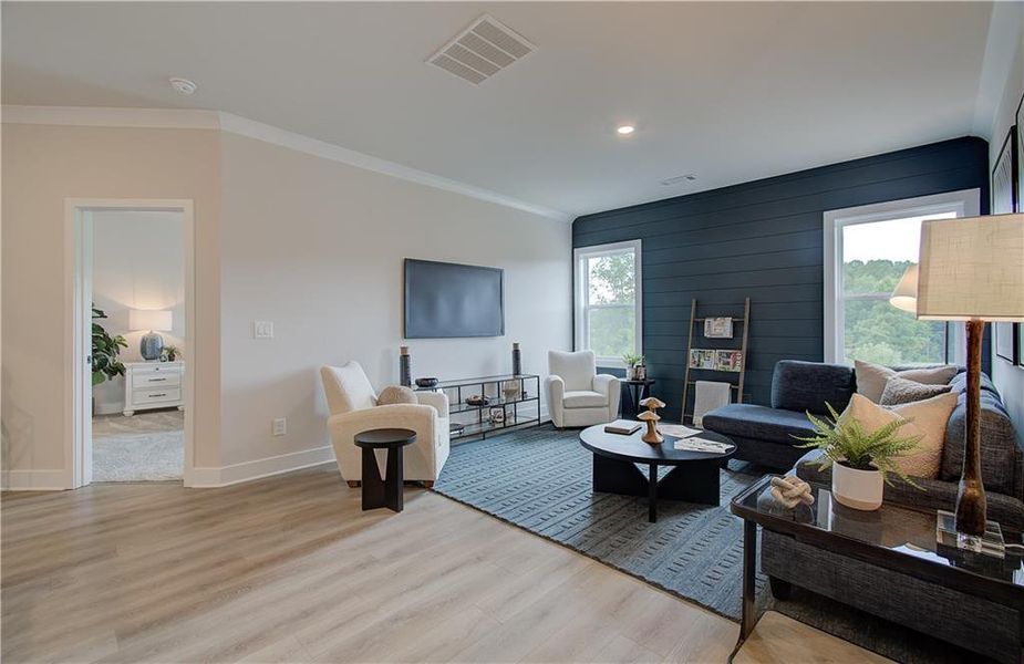 Furnished interior view inside a new home in Rosewood Lake Estates, Hoschton (Image 18).