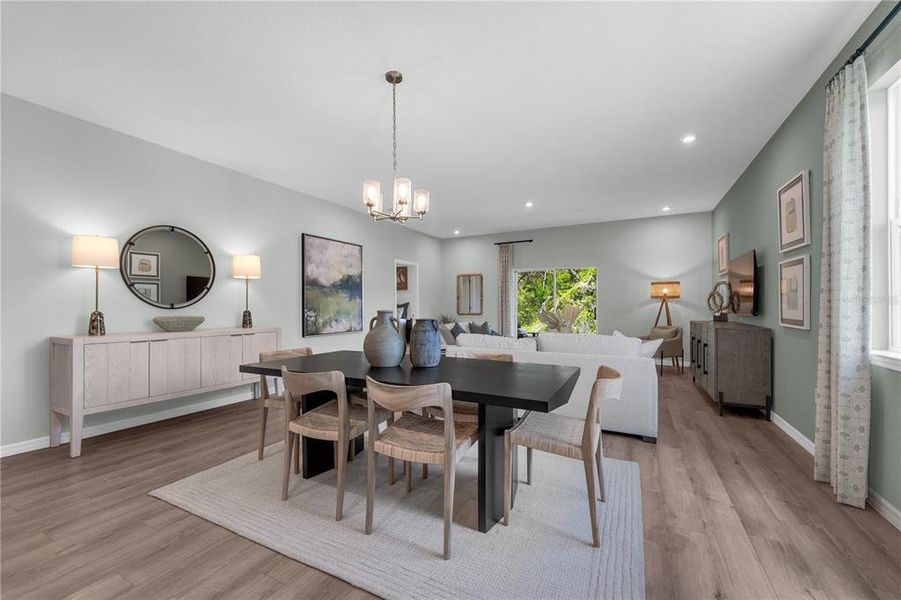 Furnished interior view inside a new home in Covered Bridge at Liberty Bluff, Haines City (Image 7).