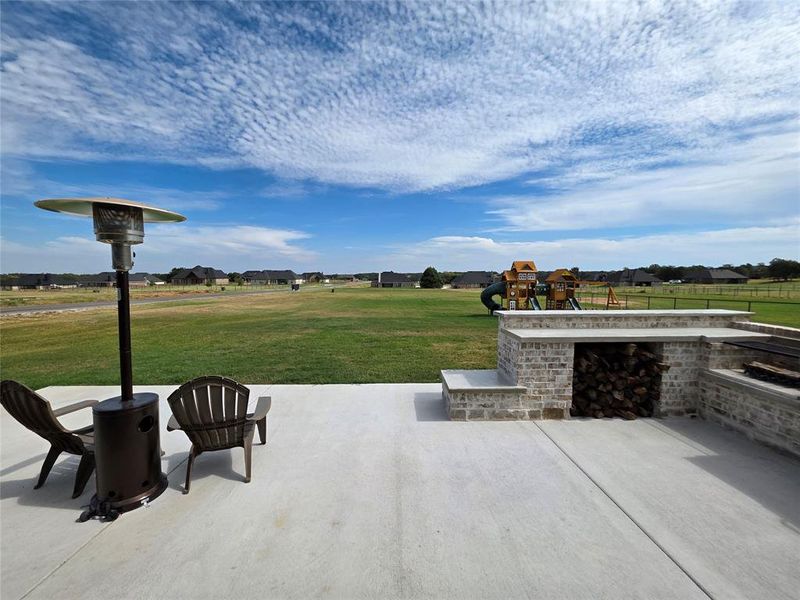 A beautiful view of the back of the property