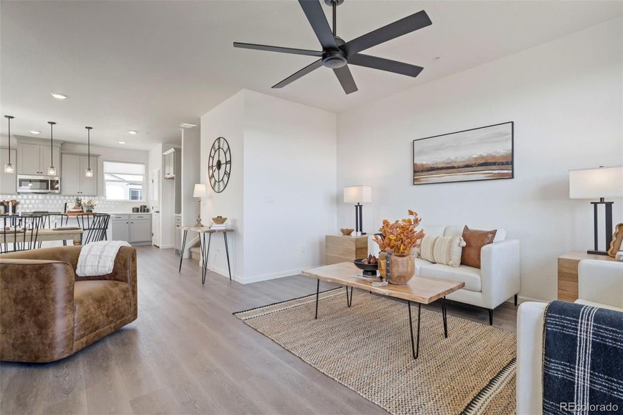 Furnished interior view inside a new home in , Colorado Springs (Image 34). Furnished interior view inside a new home in , Colorado Springs (Image 34).