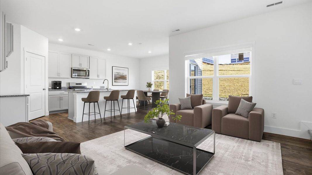 Furnished interior view inside a new home in The Ridge at Neals Landing, Knoxville (Image 6). Furnished interior view inside a new home in The Ridge at Neals Landing, Knoxville (Image 6).