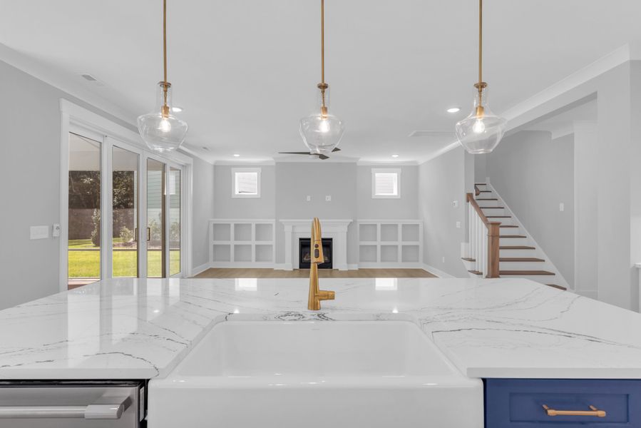 Representative furnished interior of a home built from the The Hampton by RobuckHomes in Stonehenge, Raleigh (Image 10).