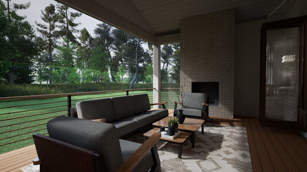 Representative furnished interior of a home built from the The Glenn by Ken Harvey Homes in Carriage Farms, Raleigh (Image 11).