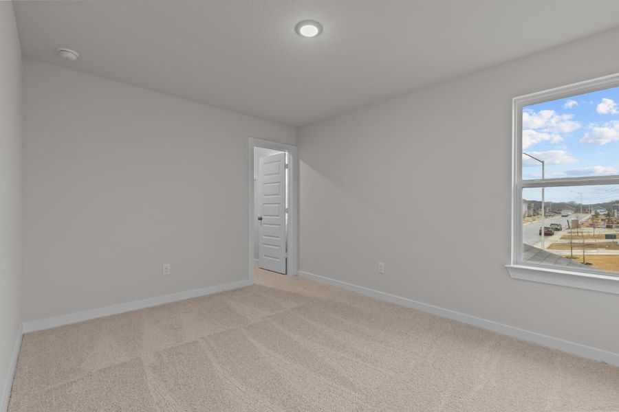 A room with a window and a door. A room with a window and a door.