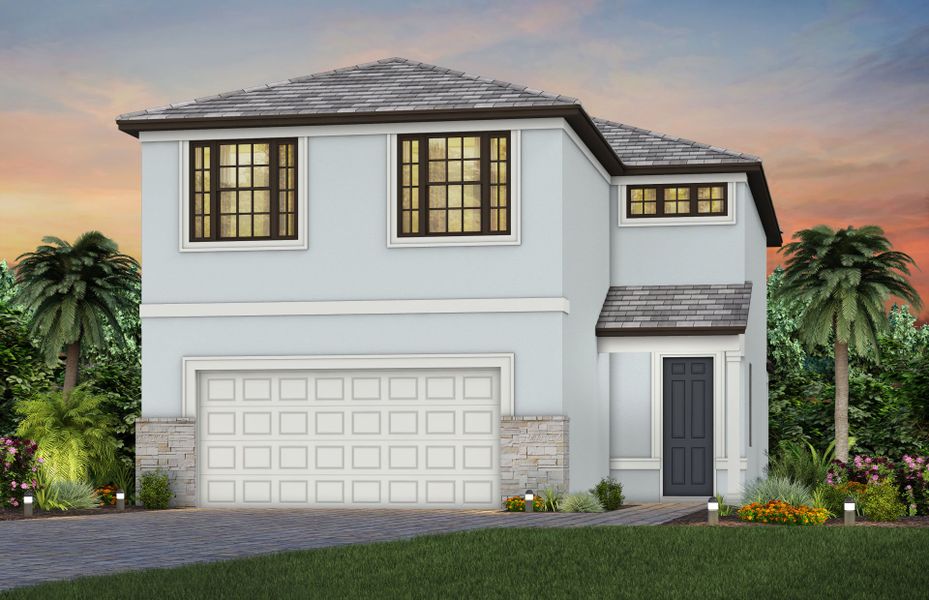 Exterior FM2 with stone detail