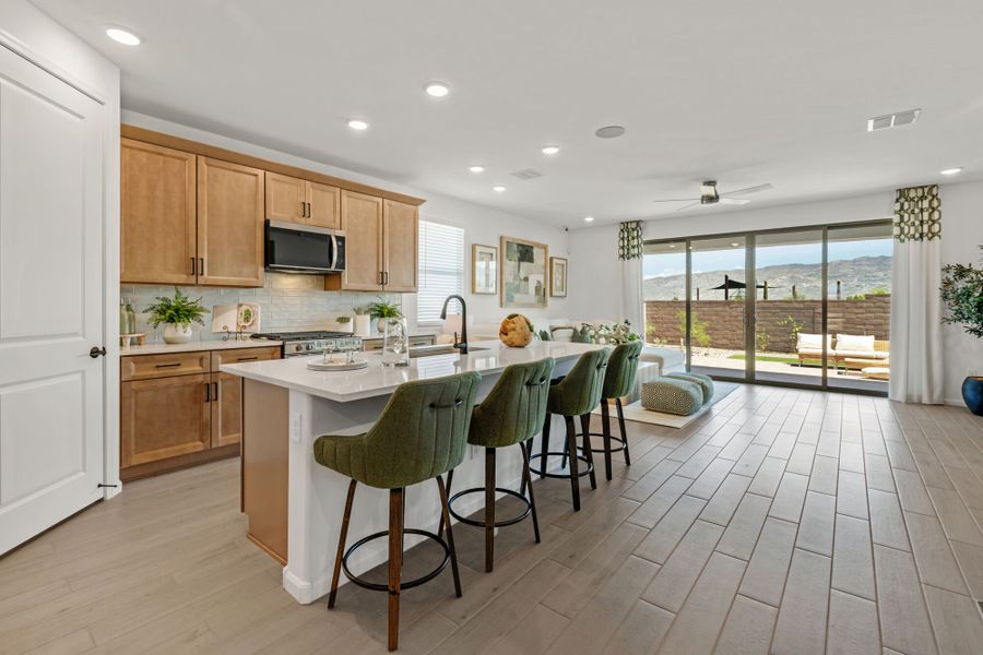 Representative furnished interior of a home built from the Copper by Mattamy Homes in Oasis At Rocking K, Vail (Image 10).