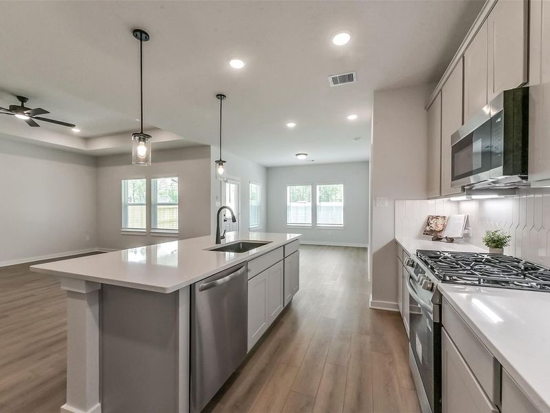 Furnished interior view inside a new home in Sundance Cove, Crosby (Image 10).