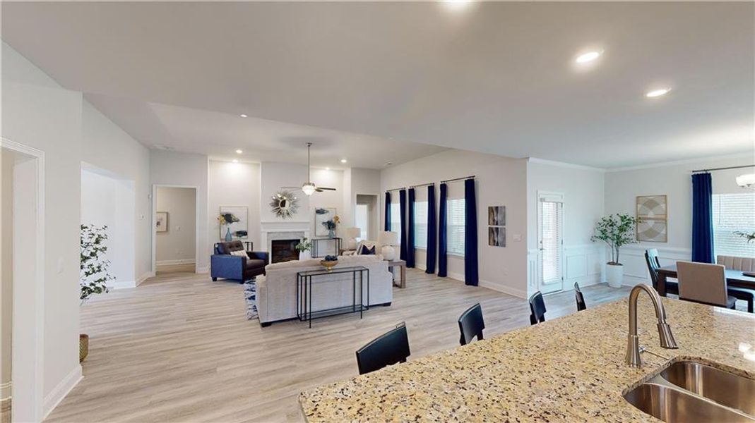 Furnished interior view inside a new home in Holliday Pass, Griffin (Image 14). Furnished interior view inside a new home in Holliday Pass, Griffin (Image 14).