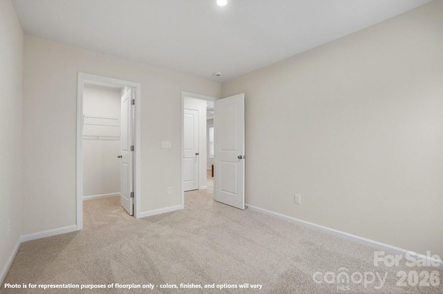 Photo is for representation purposes of floorplan only - colors, finishes, and options will vary